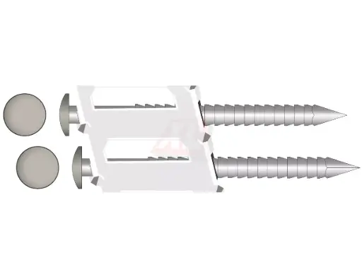 [2500302] RVS Bolkop nagels 2,6 x 50 mm 15º rol Geborsteld 200 st.